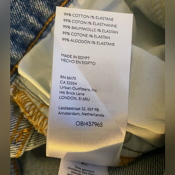 BDG URBAN OUTFITTERS NWT BOOTCUT DENIM 28 - Picture 8 of 8